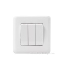 16AX250V 3Gang 1Way Switch Wide Rocker White switch